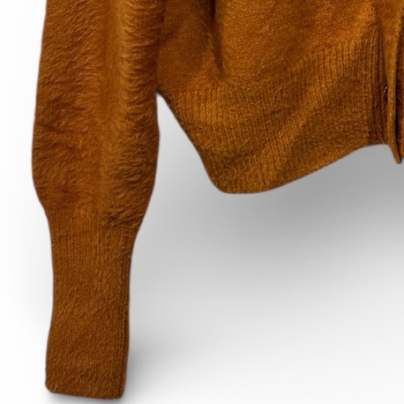 Urban Outfitters Thea Oversized Cardigan Rust Orange Boho Indie Cozy XS - Picture 6 of 10